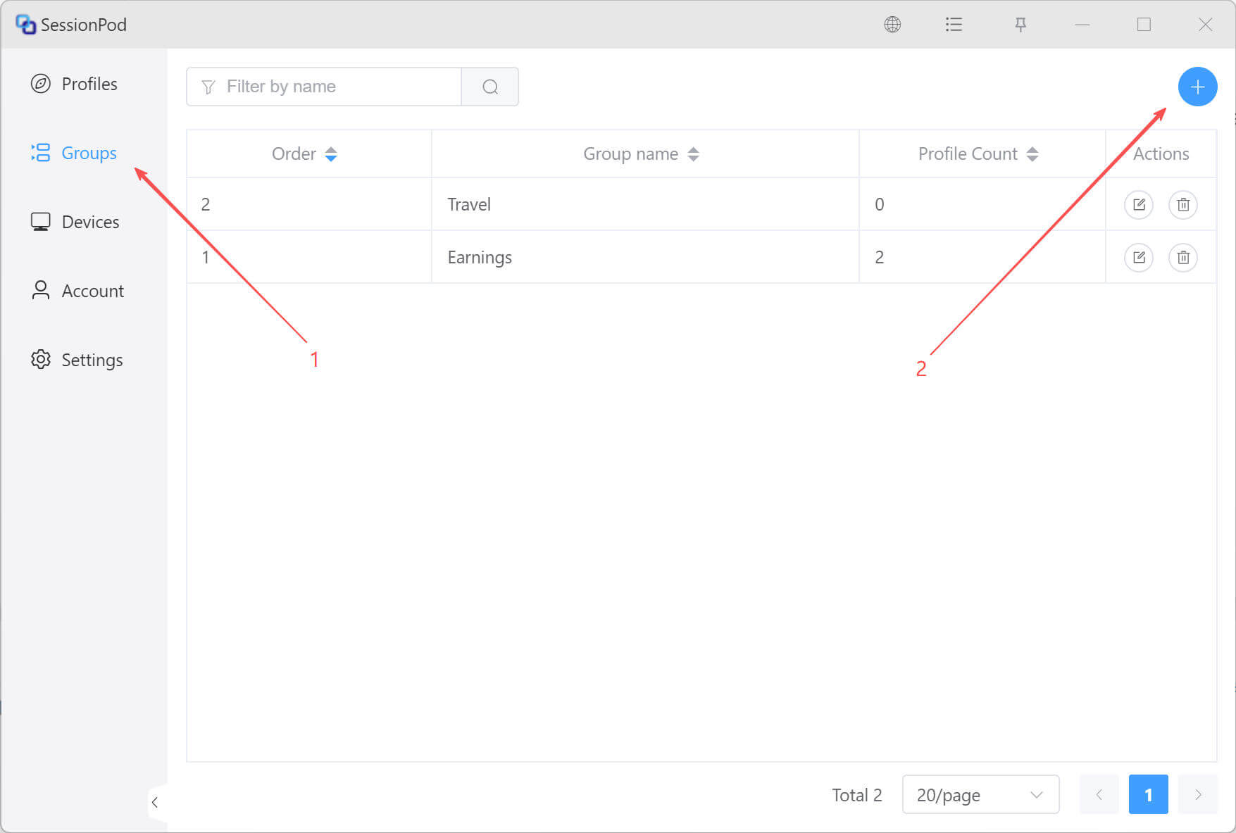 Create group